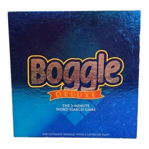 1997 Boggle Deluxe 3-Minute Word Game **COMPLETE**